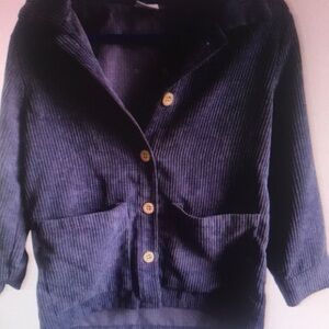Women's Navy Corduroy Jacket